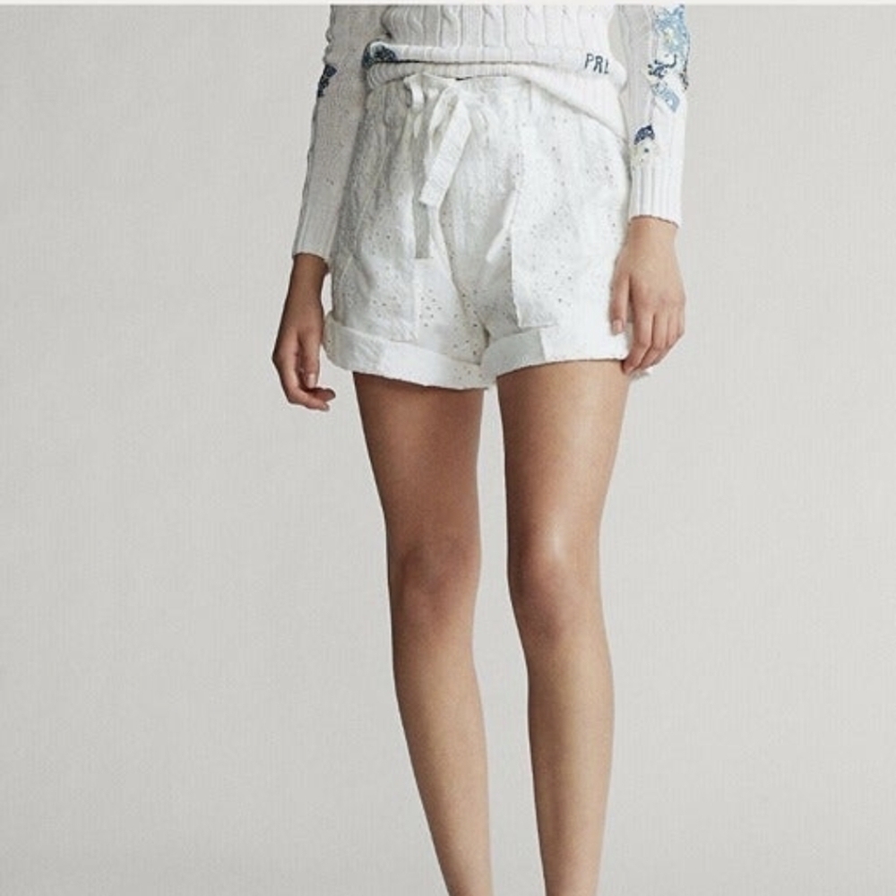 NWT Ralph Lauren white eyelet shorts - Picture 5 of 14